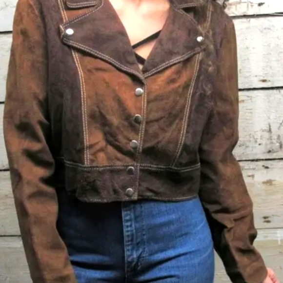 Stunning Vintage 1960s/70s Suede Moto Jacket - Picture 2 of 4